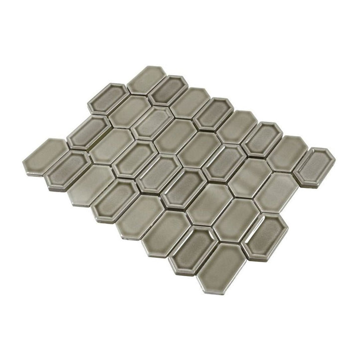 Framework Plains, Hexagon Mosaic | Ceramic Tile by Anthology