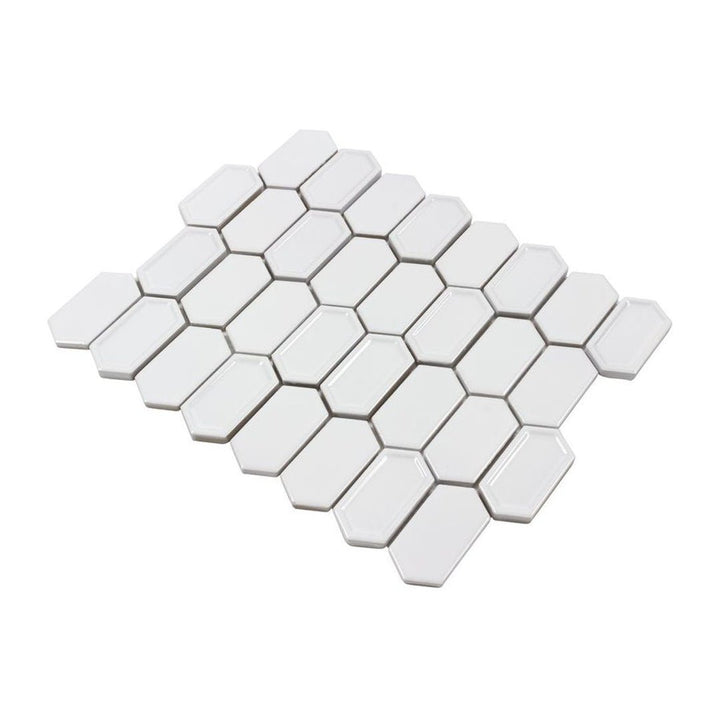 Framework Plaster, Hexagon Mosaic | Ceramic Tile by Anthology
