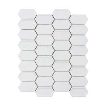 Framework Plaster, Hexagon Mosaic | Ceramic Tile by Anthology