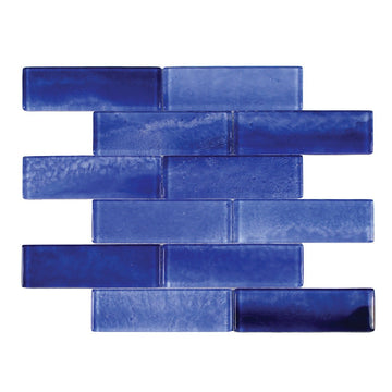 Gemstone Royal Blue, 2" x 6" Glass Tile | Subway Tile