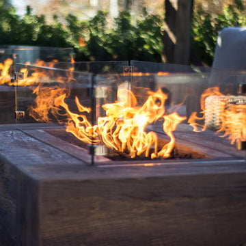 Glass Wind Guards | Fire Pit Accessory by The Outdoor Plus