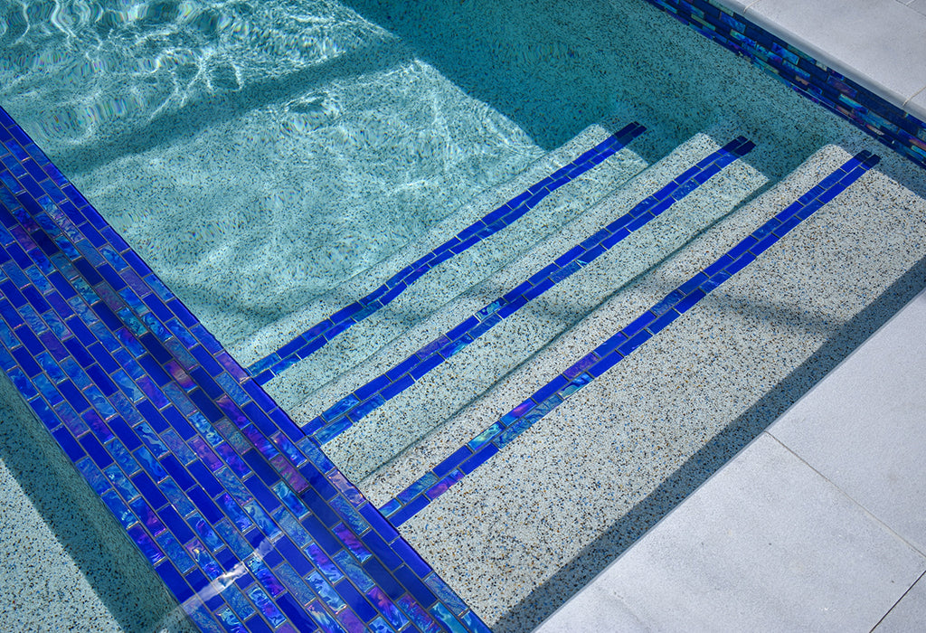 Glass subway tile