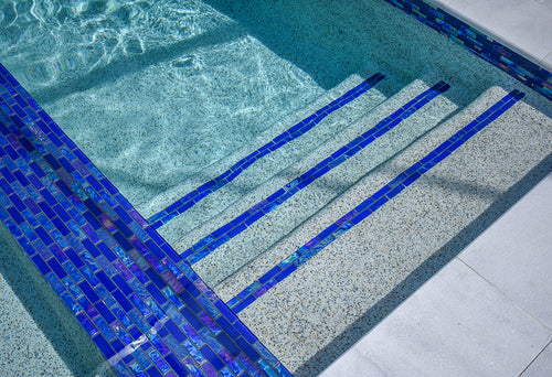 Glass subway tile