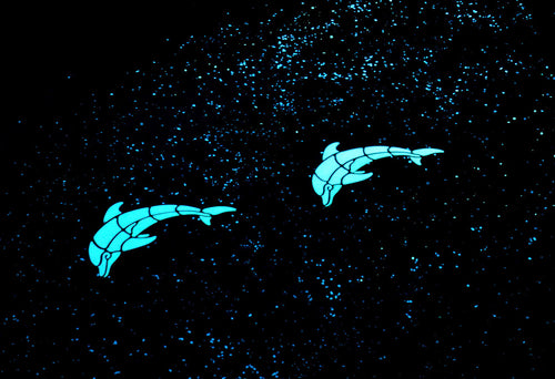 Glow in the dark mosaics