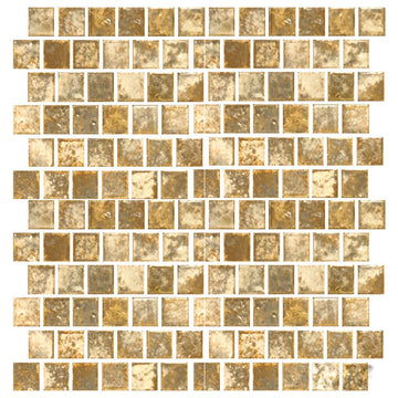 Gold, 1" x 1" | JOYA-103 | Fujiwa Porcelain Pool Tile