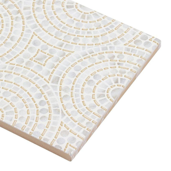 Halo Gold, 5" x 5" Ceramic Tile | Kitchen Backsplash Tile