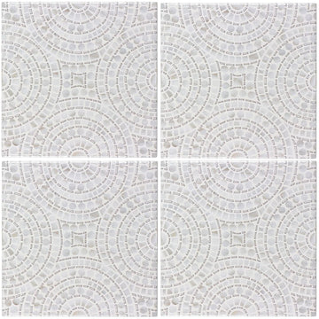 Halo Silver, 5" x 5" Ceramic Tile | Kitchen Backsplash Tile