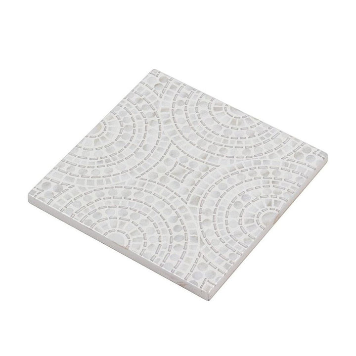 Halo Silver, 5" x 5" Ceramic Tile | Kitchen Backsplash Tile