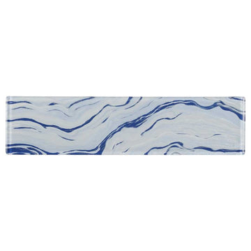 High Tide Sky Blue, 3" x 12" Glass Tile | Wall Tile by Anthology