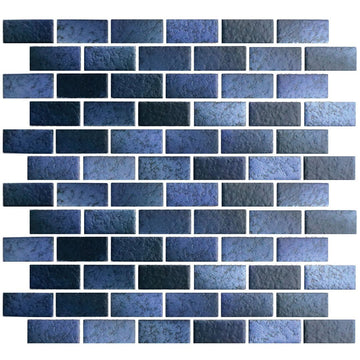 Indigo Matte, 7/8" x 1-7/8" | GLASSTEL-75 | Fujiwa Porcelain Pool Tile
