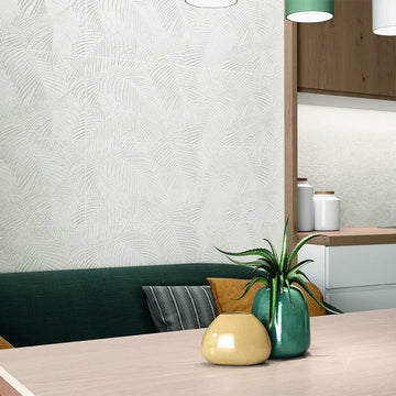 Kentia Crayon White Palm Deco, 12" x 36" - Ceramic Tile