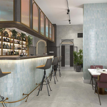 Kit-Kat Water, 4.5" x 9.1" | Porcelain Tile for Interiors & Exteriors