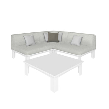 Mainstay Sectional 4 Piece Diamond Patio Set | Ledge Lounger
