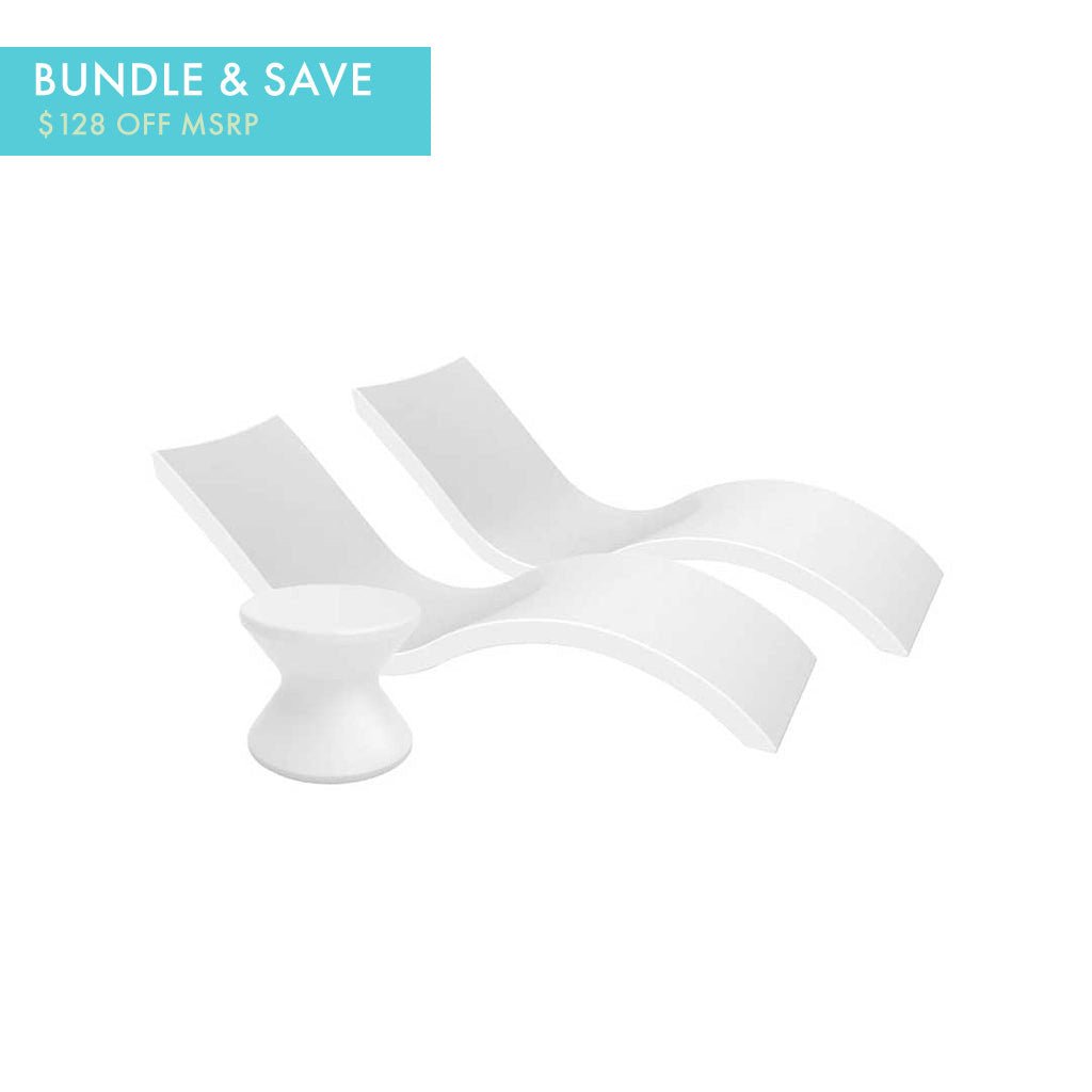 Ledge Lounger Outdoor Oasis Bundle | In-Pool & Patio Furniture