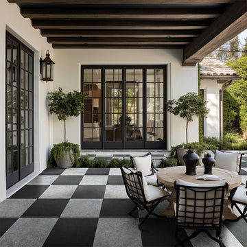 MSI Pavers & Coping | LEGIONS Midnight Montage 24X24 PAVER | LPAVNMIDMON2424