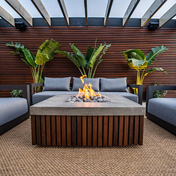 Manchester Fire Table | Outdoor Gas Fire Pit by Prism Hardscapes