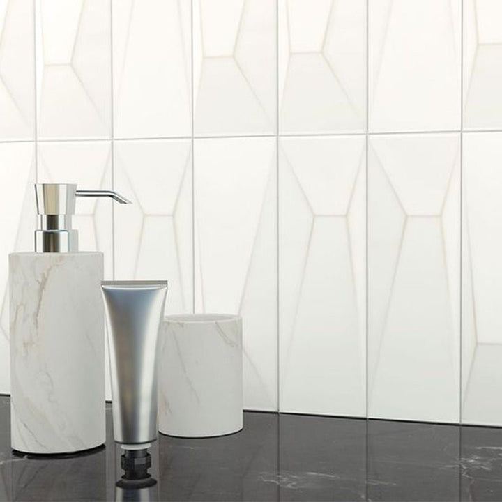 Manhattan Cloud, 12" x 4" Ceramic Tile | Shower & Backsplash Tile