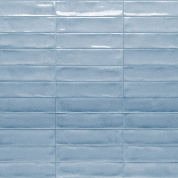 Marrakech Light Blue, 2" x 8" Porcelain Tile | Porcelain Pool Tile