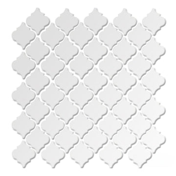 Matte White, 2" x 2" | LT-1010 | Fujiwa Arabesque Porcelain Tile