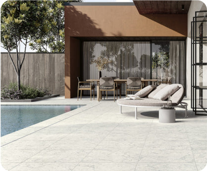 marble look porcelain pavers