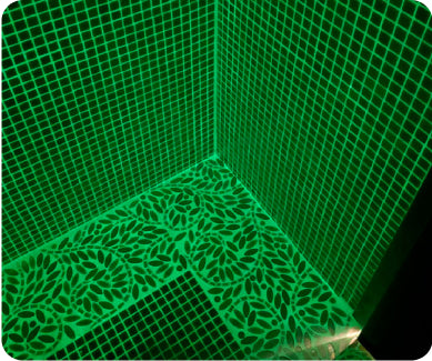 glow in the dark epoxy grout