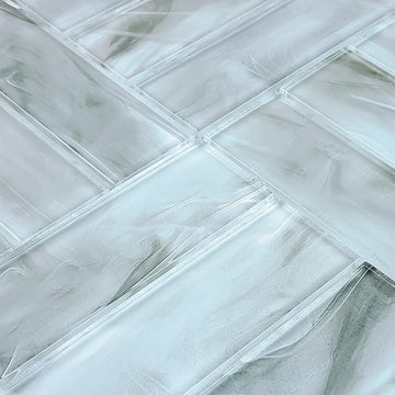 Metro Gray, 2" x 6" Glass Tile | Pool Waterline Tile