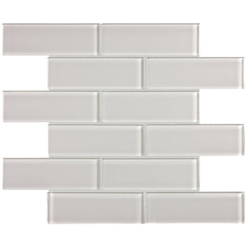 Mist, 2" x 6" Subway Tile | ANAELEMMIS26 | Aquatica Glass Pool Tile