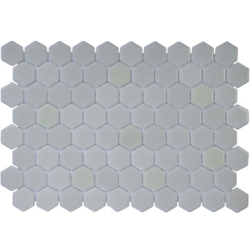 Misty Harbor, Hexagon Mosaic Glass Tile | Pool, Spa, & Kitchen Tile