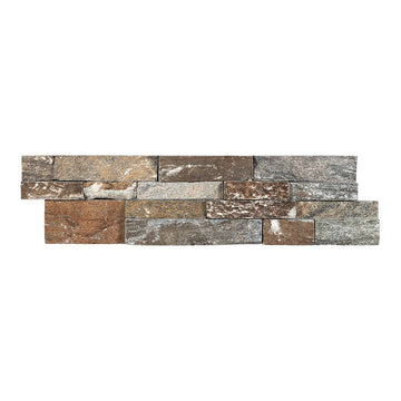 Oak Mountain, 6" x 24" Quartzite Ledger Panel | Stacked Natural Stone