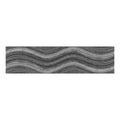 Ocean Wave Charcoal, 6" x 24" - Porcelain Tile