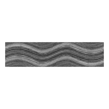 Ocean Wave Charcoal, 6" x 24" | Pool Waterline Tile