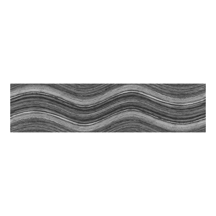 Ocean Wave Charcoal, 6" x 24" | Pool Waterline Tile