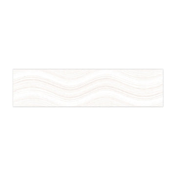 Ocean Wave Ice White, 6" x 24" | Pool Waterline Tile