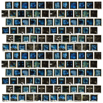Oyster Blue, 1" x 1" | STQ-331 | Fujiwa Porcelain Pool Tile