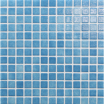 Palisade Blue, 1" x 1" Glass Tile | Reviglass Pool and Spa Tile