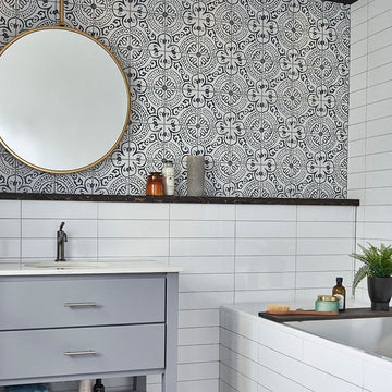 Paloma, 8" x 8" Porcelain Tile | NPAL8X8 | Patterned Tile by MSI