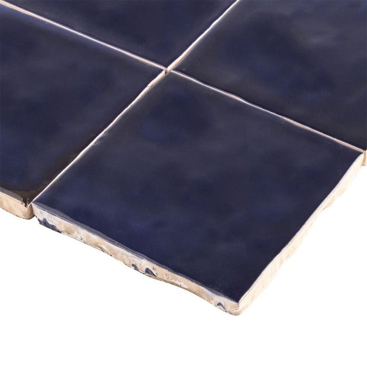 Peacock Zellige, 4" x 4" Ceramic Tile | Kitchen Backsplash Tile