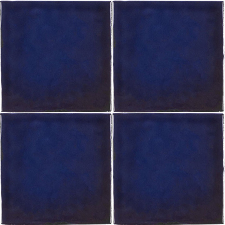 Peacock Zellige, 4" x 4" Ceramic Tile | Kitchen Backsplash Tile