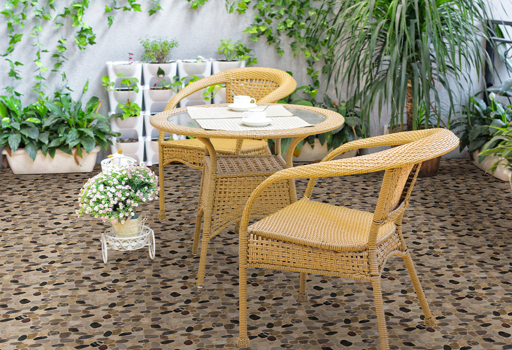 Natural Stone Pebble Tile