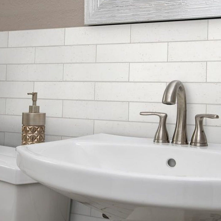 Polar Ice Brick, 2.5" x 9.5" Ceramic Tile | Subway Backsplash Tile