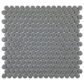 Porcelart Gray Matte, Penny Round Mosaic - Porcelain Tile