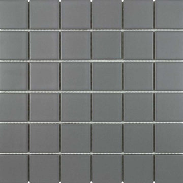 Porcelart Grey Matte, 2" x 2" Porcelain Tile | Anthology