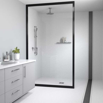 Porcelart Taupe Glossy, Penny Round | Porcelain Tile Anthology