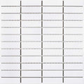Porcelart White Glossy, 1" x 3" - Porcelain Tile