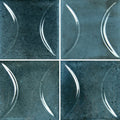 Prussian Blue Relief, 6" x 6" - Porcelain Tile