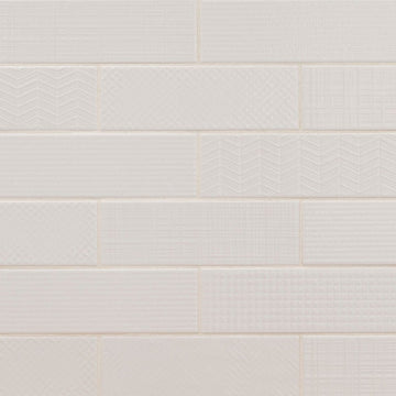 Pure 3D Mix, 4" x 12" Ceramic Tile | Kitchen Backsplash Tile by MSI