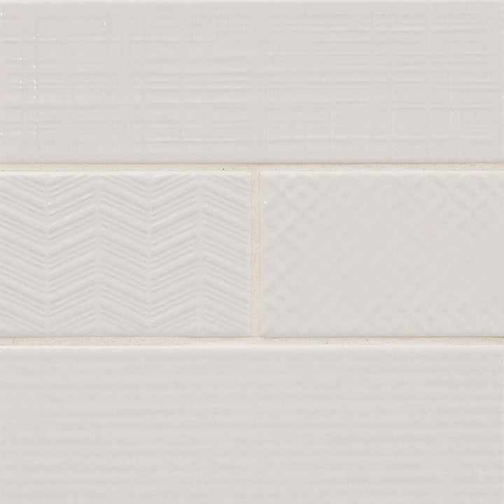 Pure 3D Mix, 4" x 12" Ceramic Tile | Kitchen Backsplash Tile by MSI