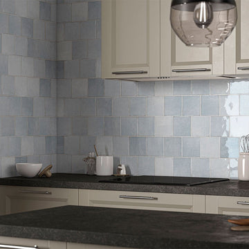 Renzo Sky, 5" x 5" | Ceramic Tile for Kitchens and Bathrooms