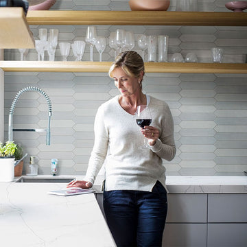 Renzo Sky Pickett 2.5" x 13" | Ceramic Tile for Kitchens & Bathrooms