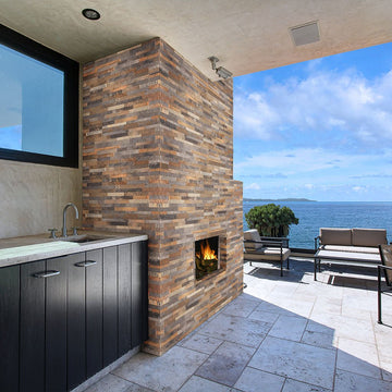 Rocky Gold, 6" x 24" Porcelain Ledger Tile | MSI Tile | NROCGOL6X24